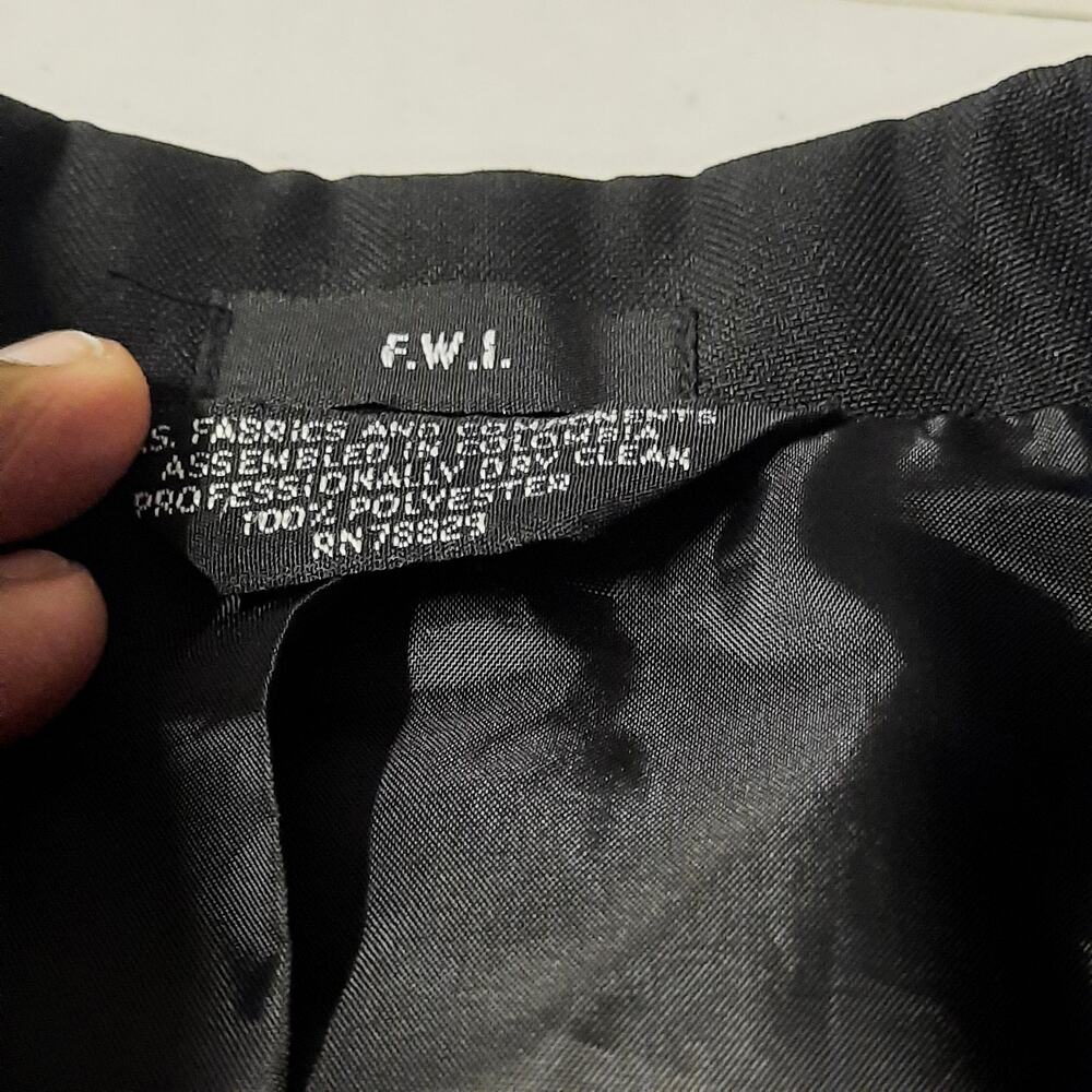 FWI Formal Wear International Tuxedo Jacket Mens Size 36L Black Blazer - Picture 8 of 9